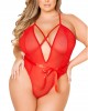 Nuitamore Kırmızı ve Siyah  ''Big Size'' Bodysuit.