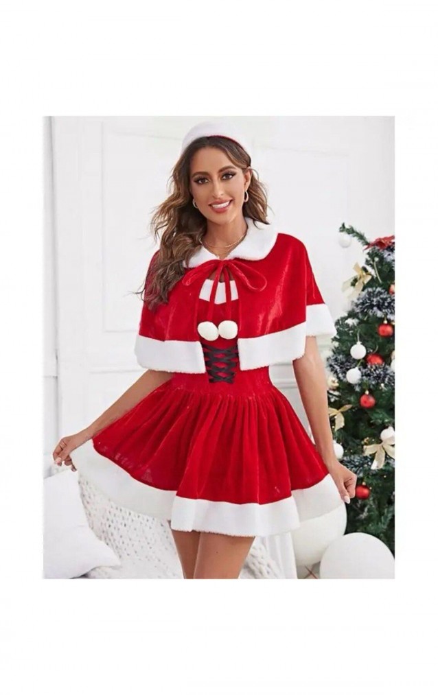 Kadife Noel Elbisesi. ( Yılbaşı Özel Koleksiyon )