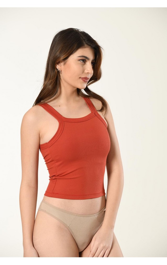 Nuitamore  Halter Yaka Pedli Crop Sporcu Atlet
