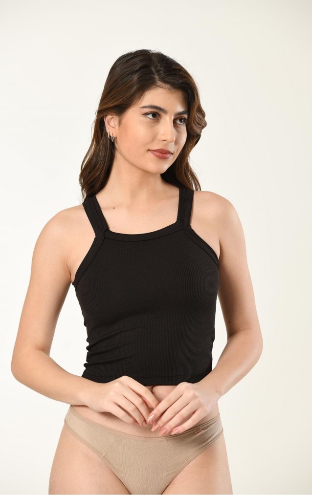 Nuitamore  Halter Yaka Pedli Crop Sporcu Atlet