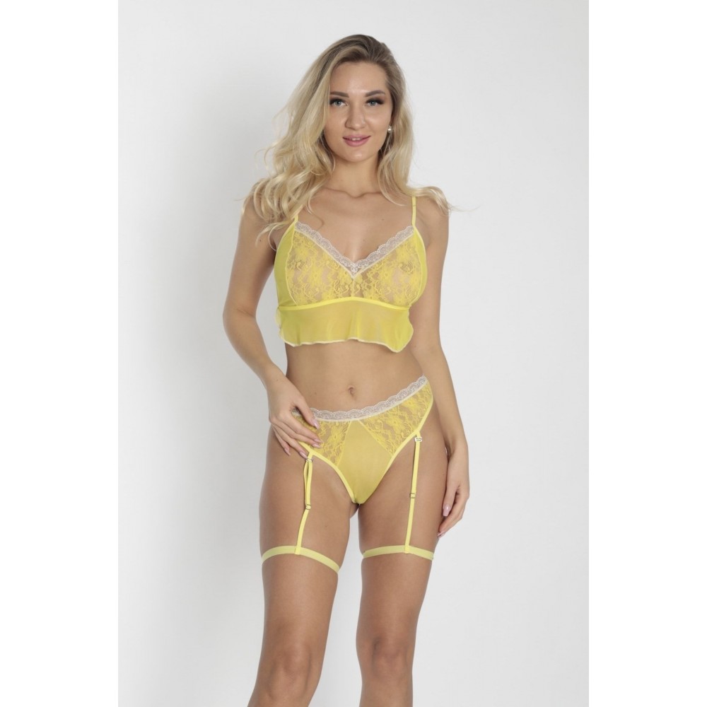 Nuiamore Sarı Jartiyer Set